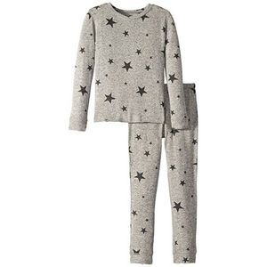 PJ Salvage | Marled Knit Star Pajama Set - size Small in Grey